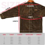 Leather Welding Jacket YESWELDER Heavy Duty Heat-Flame Resistant Brown-0