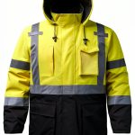 Reflective Jacket DPSAFETY High Visibility Parka Waterproof Lime Large-0