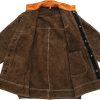 Leather Welding Jacket YESWELDER Heavy Duty Heat-Flame Resistant Brown-4