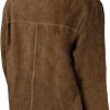 Leather Welding Jacket YESWELDER Heavy Duty Heat-Flame Resistant Brown-3