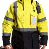 Reflective Jacket DPSAFETY High Visibility Parka Waterproof Lime Large-6