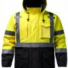 Reflective Jacket DPSAFETY High Visibility Parka Waterproof Lime Large-4